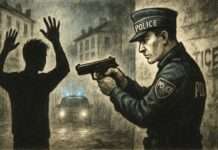 „La police tue“ – Frankreichs Innenminister wehrt sich gegen Generalverdacht Polizeigewalt_Illustration