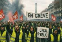 Frankreich im Ausnahmezustand: Generalstreik legt das Land lahm Proteste_Frankreich_CGT_Illustration