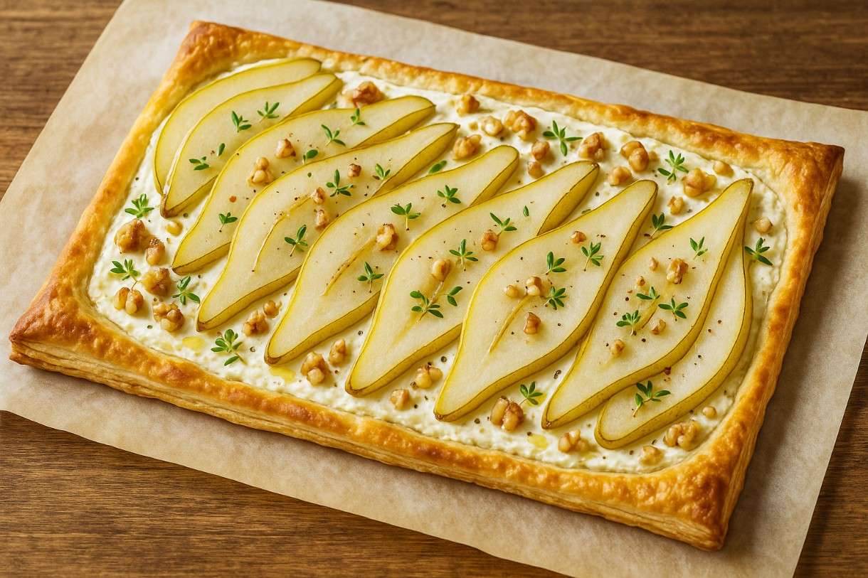 Tarte fine aux poires et chèvre frais – Eine französische Herbstverführung