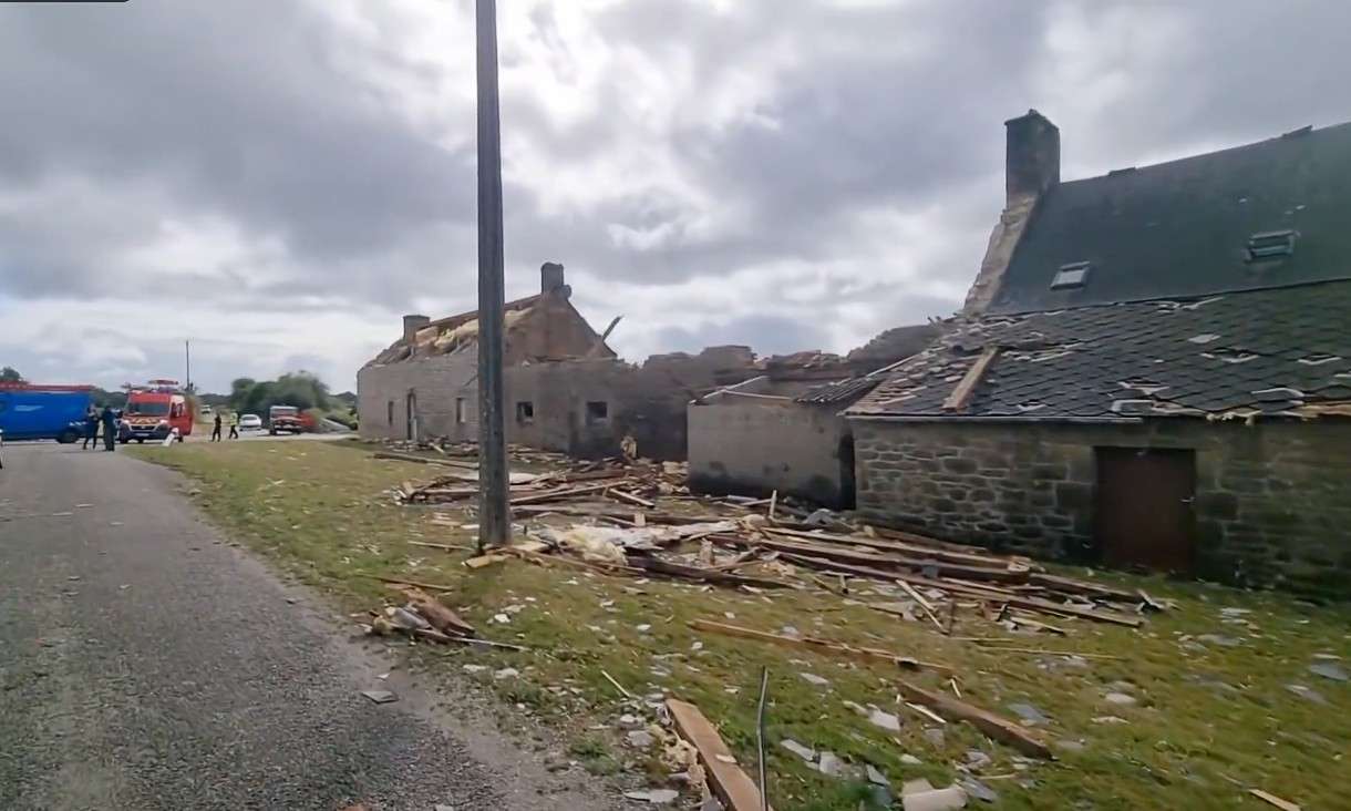 Tornado-Schock in der Bretagne: Guéhenno im Ausnahmezustand