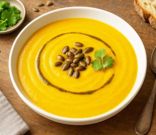 Velouté de Potimarron au Lait de Coco – Französische Herbstküche mit exotischem Flair Velouté-de-Potimarron-au-Lait-de-Coco