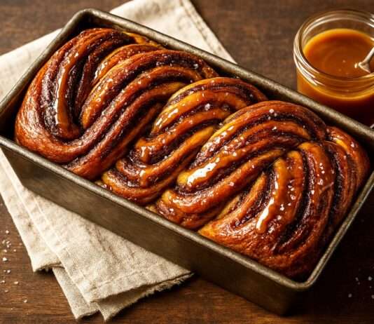 Babka à la Cannelle & Caramel au Beurre Salé – Ein Hefe-Kunstwerk mit französischem Karamell-Twist Babka-à-la-Cannelle-&-Caramel-au-Beurre-Salé