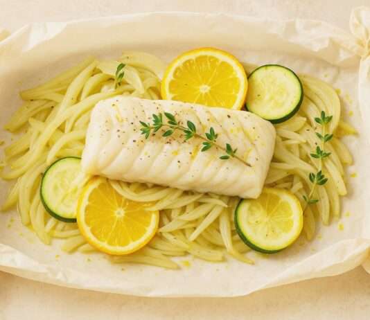 Cabillaud en papillote, fenouil et agrumes – Kabeljau in Pergament mit Fenchel und Zitrusfrüchten Cabillaud-en-papillote-fenouil-et-agrumes