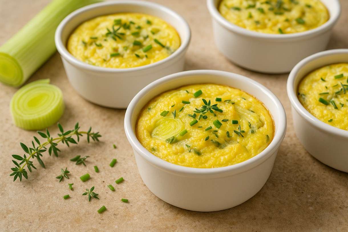 Flan salé aux poireaux et fromage de chèvre - Ein herzhafter französischer Flan für den Herbst