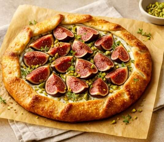 Galette rustique aux Figues, Pistaches & Ricotta de BrebisEin herbstlicher Hochgenuss mit modernem Flair Galette-rustique-aux-Figues-et-Pistaches-&-Ricotta-de-Brebis
