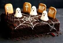 Gâteau au chocolat „cimetière“ – Der französische Friedhofskuchen Gâteau-au-chocolat-cimetière