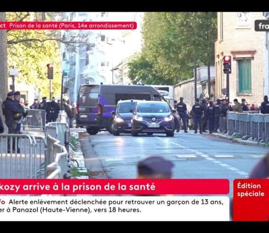 Verurteilt, inhaftiert, Geschichte geschrieben – Nicolas Sarkozy sitzt hinter Gittern Haftantritt_Sarkozy_ScreenFI