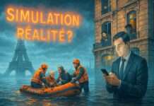 Kommentar: Paris übt den Ernstfall – und ignoriert doch den Elefanten im Raum Jahrhundertflut_Übung_Paris_Illustration