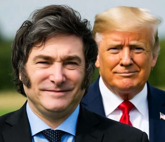 Geld gegen Reformen? Wie Washingtons Milliarden Mileis Wahlsieg absicherten Javier-Milei_Donald-Trump_Illustration