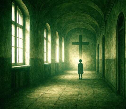 Kommentar: Wo bleibt die Nächstenliebe? Missbrauch in kirchlichen Internaten – und das große, feige Schweigen Katholische-Kirche_Missbrauch_Schule_Internat_Illustration