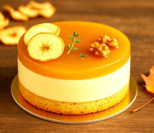 Entremets d’Automne: Mousse de Pomme, Biscuit Amande & Gelée de Cidre Mousse-de-Pomme-Biscuit-Amande-&-Gelée-de-Cidre