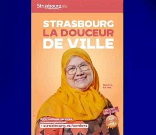 Streit um ein Lächeln: Wie ein Plakat mit einer verschleierten Frau Straßburg spaltet Plakataktion_Strassburg_ScreenX
