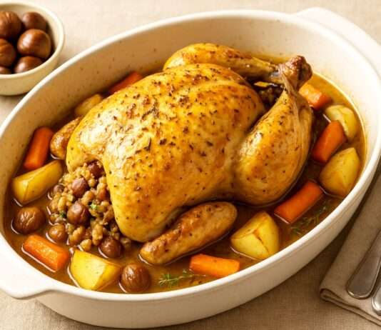 Poulet Fermier farci aux Châtaignes et Herbes de Provence – Ein herbstliches Gedicht aus Südfrankreich Poulet-Fermier-farci-aux-Châtaignes-et-Herbes-de-Provence
