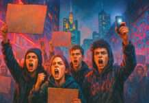 „Wir sind die Zukunft – und wir sind laut“. Die Generation Z protestiert weltweit: Was sie antreibt, was sie fordert und warum das alle angeht Proteste_Gen-Z_Illustration