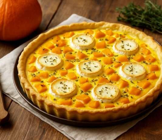 Quiche au Potimarron et Chèvre – Herbstlicher Genuss à la française Quiche-au-Potimarron-et-Chèvre