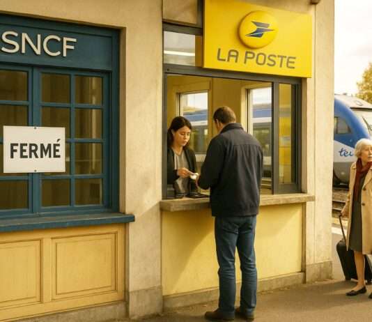 SNCF streicht Ticket-Schalter – und schickt Bahnkunden künftig zur Post SNCF_Bahnticktes_Post_Illustration
