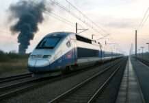 Sabotage am Schienennetz: Bahnchaos im Südosten Frankreichs – Minister kündigt harte Konsequenzen an SNCF_Sabotage_TGV_Illustration