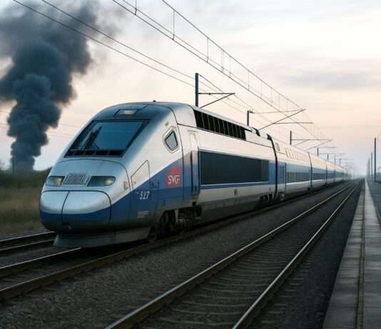 Sabotage am Schienennetz: Bahnchaos im Südosten Frankreichs – Minister kündigt harte Konsequenzen an SNCF_Sabotage_TGV_Illustration