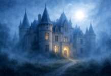 Gespenster, Gänsehaut, Geschäft: Wie Frankreich mit dem Gruseln boomt Spukschloss_Illustration