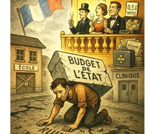 Kommentar – Die Reichen lachen, während der Staat spart Steuerungerechtigkeit_Frankreich_Illustration