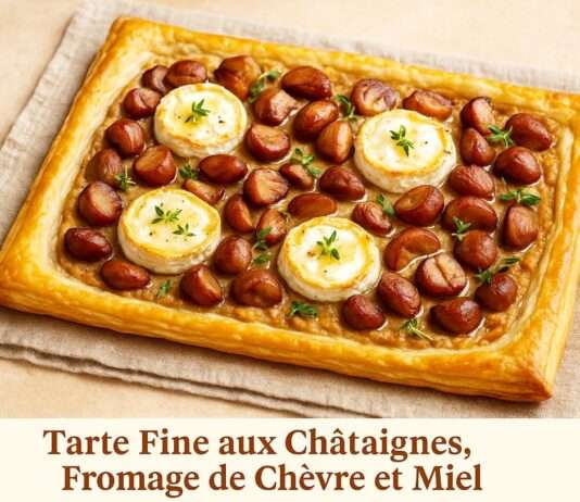 Tarte Fine aux Châtaignes, Fromage de Chèvre et Miel – Eine Ode an den Herbst in knusprigem Teig und goldener Wärme Tarte-Fine-aux-Châtaignes-Fromage-de-Chèvre-et-Miel