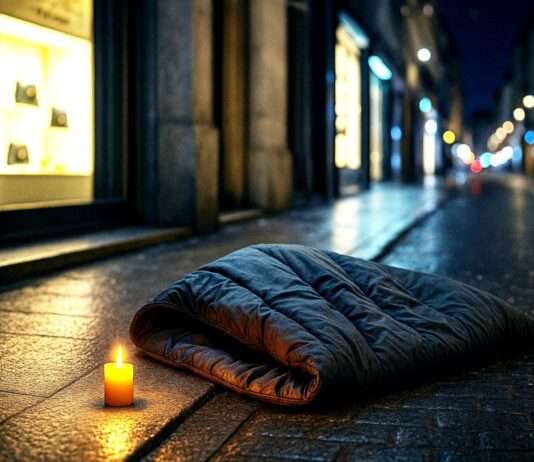 Kommentar: Wie viele Tote braucht es noch, bis wir Obdachlosigkeit als Staatsversagen begreifen? Tod_Obdachlosigkeit_Illustration