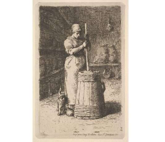 Das Salz in der Butter – Wie die halbsalzige Butter Frankreichs Geschmack verändert Traditionelle_Butterherstellung_Wikipedia