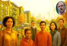 „Man rettet nicht die Erde, ohne die Menschen zu retten“ – Noël Mamère über Ökologie als soziale Verpflichtung Umweltschutz_Soziale-Gerechtigkeit_Mamere_Illustration