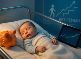 Kommentar: „Ein Babyfonds statt Staat – vielleicht sollten wir uns wirklich selbst um unsere Rente kümmern“ Baby-Fonds_Altersvorsorge_Illustration