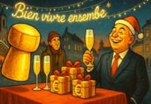 Frankreich muss sparen – und Le Barcarès badet im Champagner? Champagner-Skandal_Illustration