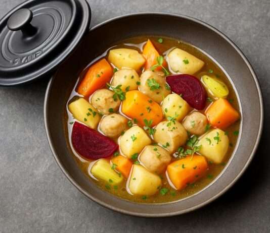 Cocotte de Légumes Racines et Bouillon de Herbes – Frankreichs Antwort auf den November Cocotte-de-Légumes-Racines-et-Bouillon-de-Herbes