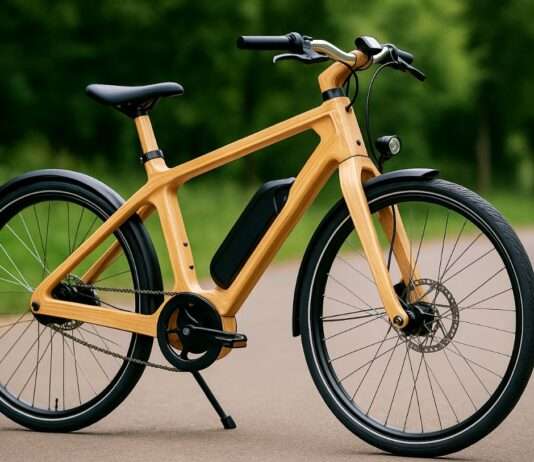 Ein Fahrrad wie aus einem Märchenwald Fahrrad-aus-Holz_Illustration