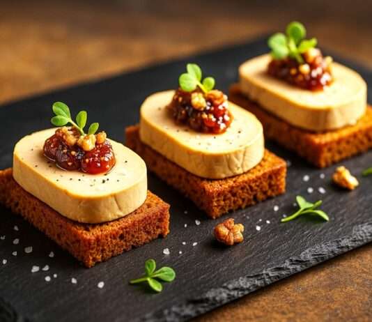 Foie Gras auf Pain d’Épices mit Feigen-Chutney Foie-Gras-auf-Pain-d-Épices-mit-Feigen-Chutney