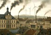 Frankreichs Städte und ihr fossiles Dilemma – warum Amiens, Reims und Strasbourg beim Gasverbrauch ganz oben stehen Fossile-Energie_französische_Städte_Illustration