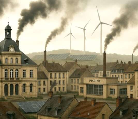 Frankreichs Städte und ihr fossiles Dilemma – warum Amiens, Reims und Strasbourg beim Gasverbrauch ganz oben stehen Fossile-Energie_französische_Städte_Illustration