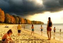 Wenn die Freude über die Sonne plötzlich den Klimasorgen weicht – ein Kommentar Klimawandel_Hitze_November_Illustration