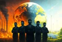 Kommentar: Die Klimakrise ist kein Naturereignis. Sie ist menschengemacht – und politisch gewollt. Klimawandel_Politische-Blindheit_Illustration