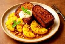 Pain Perdu mit Lebkuchen und karamellisierter Ananas Pain-Perdu-mit-Lebkuchen-und-karamellisierter-Ananas