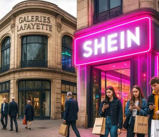 Shein – Die neue Seidenstraße der Abhängigkeit SHEIN_Innenstadt_Frankreich_Illustration