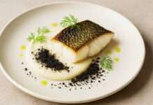 Saint-Pierre poêlé, Mousseline de Fenouil et Poudre d’Olives Noires – das leise Luxusgericht des Herbstes Saint-Pierre-poêlé-Mousseline-de-Fenouil-et-Poudre-d-Olives-Noires