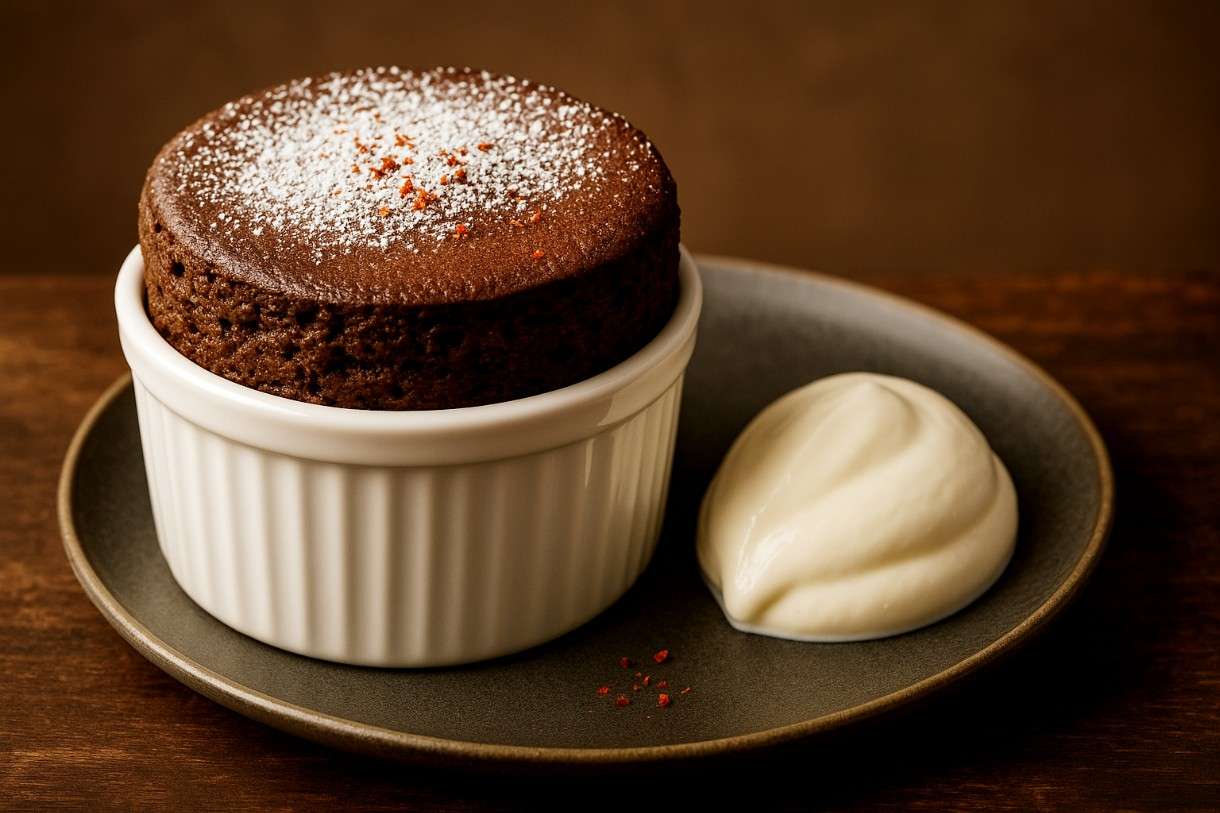 Soufflé chaud au Chocolat noir et Piment d’Espelette – das moderne Gesicht eines französischen Klassikers