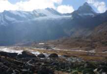 Tod am Berg: Wie Schnee und Sturm im Himalaya neun Menschen das Leben kosteten YalungRi_mit_Basecamp