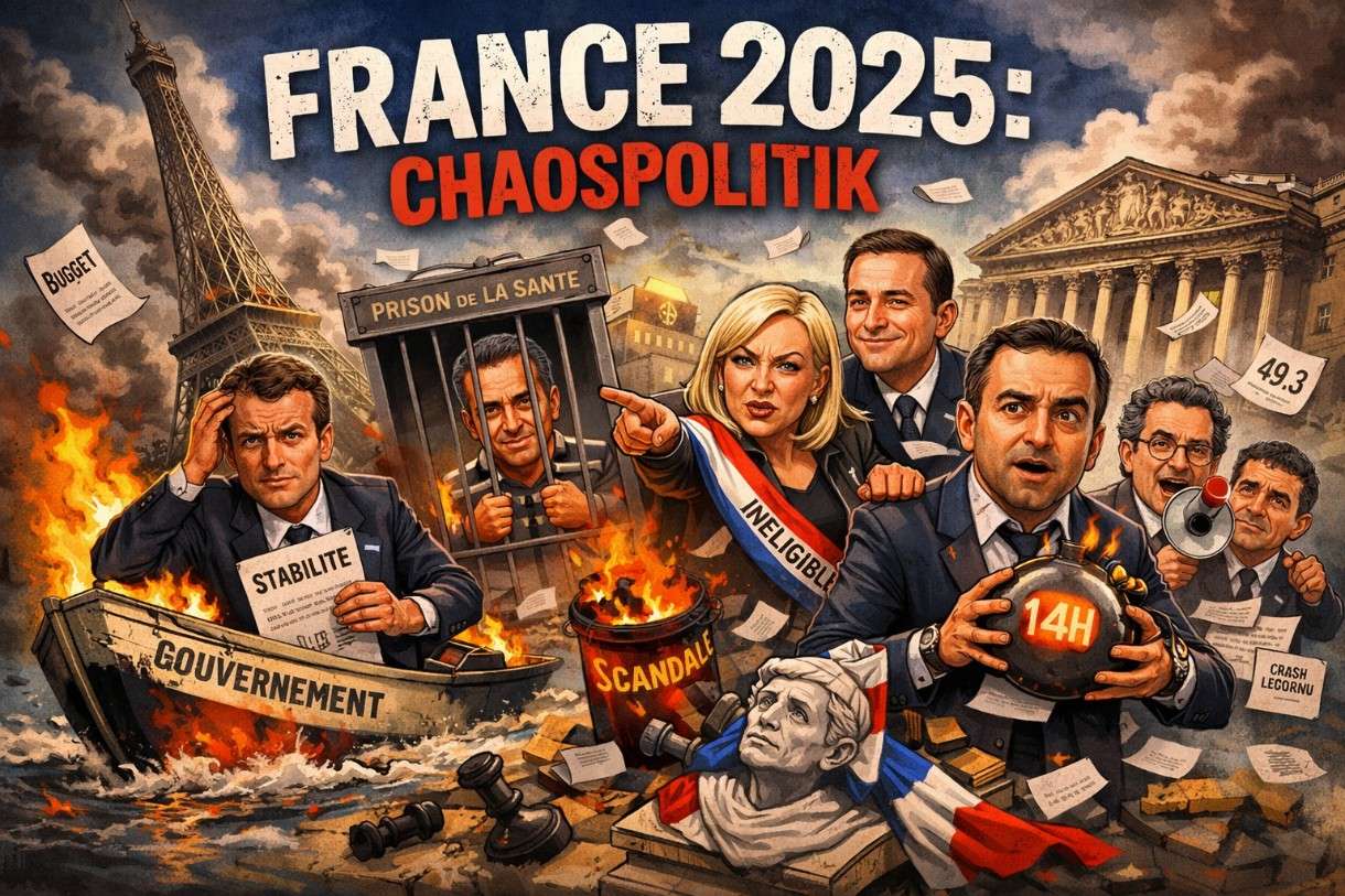 Frankreich 2025: Ein Staat spielt Regierung – Chaos als Prinzip