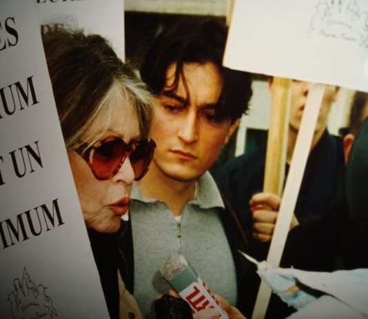 Ikone, Provokateurin, politische Reizfigur – wie Brigitte Bardot jahrzehntelang polarisierte Christophe_Marie_et_Brigitte_Bardot_Bruxelles_manif_transport_Février_1995