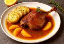 Confit de Canard mit Orangenjus Confit-de-Canard-mit-Orangenjus