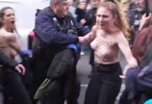 Aufruhr in Paris: Wie zwei Feministinnen Nicolas Sarkozy die Bühne streitig machten Feministischer_Protest_Sarkozy_ScreenX