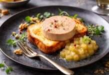 Foie Gras mit Brioche & Apfel-Calvados-Gel Foie-Gras-mit-Brioche-&-Apfel-Calvados-Gel