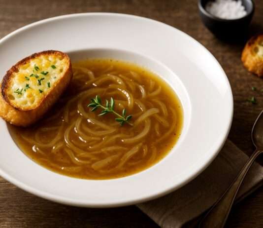 Französische Zwiebelsuppe à la moderne – Ein Klassiker neu interpretiert Französische-Zwiebelsuppe-à-la-moderne