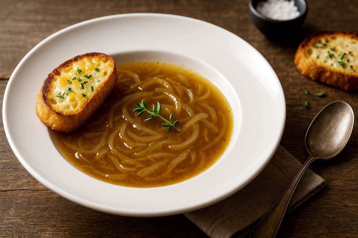 Französische Zwiebelsuppe à la moderne – Ein Klassiker neu interpretiert
