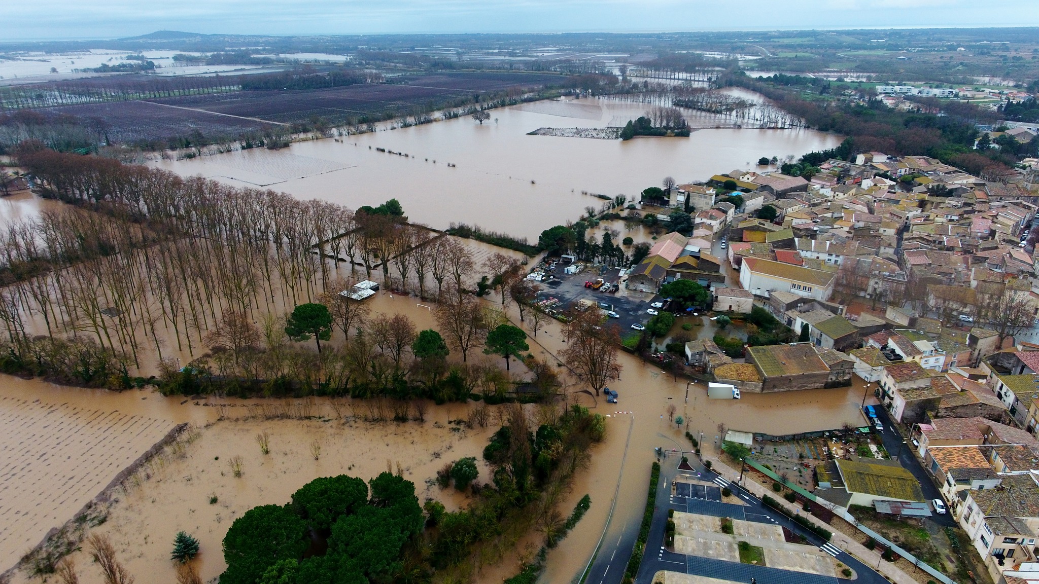 Hérault unter Wasser – die Situation soll erst am Mittwochmorgen zur Ruhe kommen